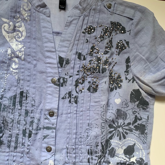 SOLD❗️ Short Sleeve Cotton Tunic - Picture 5 of 9